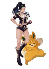 Nemona and Pawmot Garreg mach uniform