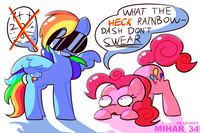 X+ तः " د WHAT THE HECK RAINBOW- DASH DON'T. SWEAR 08.10.2021 MIHAR 34