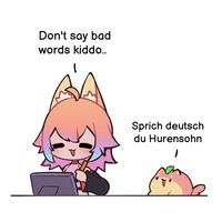 Don't say bad words kiddo.. Sprich deutsch du Hurensohn