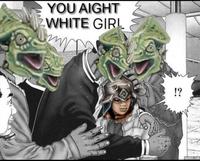 YOU AIGHT WHITE GIRL !? ADDTEXT.COM