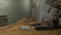 Emptiness arranges furniture 