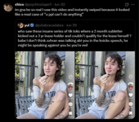 chico @psychicslayer1 - Jun 30 im gna be so real I saw this video and instantly swiped because it looked like a mad case of "u ppl can't do anything" yul @juliabracadabra - Jun 29 who saw these insane series of tik toks where a 2 month subletter kicked out a 3 yr lease holder and couldn't qualify for the lease herself ? babe I don't think zohran was talking abt you in the knicks speech, he might be speaking against you bc you're evil Y DRY Y DAR 117.3K 117.3K mamdani gave us a specch after the knicks wen and looking at these 99.6% oods that are against you and smiling 2,716 10.2K 2,716 10.2K