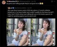 +++marina + @themarinadove - Jun 30 we gotta start telling people they're not good at art yul@juliabracadabra · Jun 29 who saw these insane series of tik toks where a 2 month subletter kicked out a 3 yr lease holder and couldn't qualify for the lease herself? babe I don't think zohran was talking abt you in the knicks speech, he might be speaking against you bc you're evil Y DAY mamdani gave us a spess after the knicks wen Y DAY 117.3K 117.3K and looking at Greve 99.05 oods that are against you and smiling 2,716 10.2K 2,716 10.2K