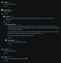zach9277 - 5y ago This belongs in a museum 23 justapairofjeans • 5y ago What... is this? Θ 22 joe_bald • 5y ago Yeah, I am a bit lost and feel dumb bc I thought I liked lana and marina but have no clue about this reference:/ → 19 ⇓ Dontsteponsnails OP • 5y ago In lanas song 'this is what makes us girls' there's the lyrics: "There she was, my new best friend High heels in her hand, swayin' in the wind While she starts to cry Mascara running down her little Bambi eyes "Lana, how I hate those guys"" Since the fandoms loved the idea of a marina and Lana friendship, this drawing is supposed to represent that part of the song as if marina/Electra heart is the friend in the song And this was a popularly circulated image on tumblr! 112 sugarandspice7. 5y ago It's from This Is What Makes Us Girls +21 Lana_Del_J. 5y ago This should be in a MoMA 22 allevana • 5y ago Omg this was my wallpaper in 2013 or 2014 16