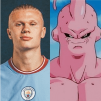 Haaland is often joked about as looking like Super Buu