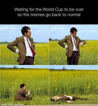 Waiting for the World Cup to be over so the memes go back to normal made with mematic MQBS3T