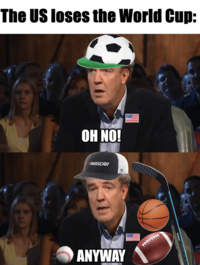 The US loses the World Cup: OH NO! INASCAR ANYWAY
