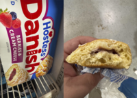 BLUE 1, TABUTED HRAGEENAN, SG, MID 9039 Сбис ВАЬПЫЕЕ OW BEKSOVIE (COFSET enasle Hostess Danish D BERRIES & CREAM CHEESE ARTIFICIALLY FLAVORED PRODUCT BURE