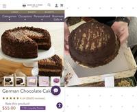 BAKE ME A WISH! NEW YORK Gifts ▾ CAKES BAKERY BASKETS Categories Occasions Personalized Business German Chocolate Cak ✰✰✰✰✰ 4.64 (8600 reviews) Rate this product! $55.00 110+ Loyalty Points •X