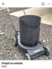 Firepit on wheels $150 PROVER Q