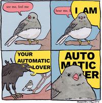 see me, feel me hear me, I AM ^. YOUR AUTOMATIC LOVER AUTO MATIC "It m ER vreden... illen FALSE KNEES COMⒸ 2016