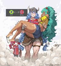 1-2 Brazil @JK-ARTS07 Norway Patreon jk_arts07