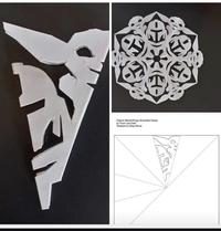 Original Mando/Grogu Snowflake Design by Travis Lee Clark Template by Shay Moore
