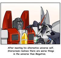 www OZEMPIC After meeting his alternative universe self, Starscream realises there are worse things in the universe than Megatron.