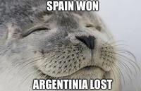 SPAIN WON ARGENTINIA LOST