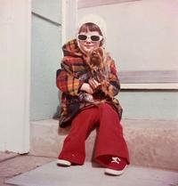A girl and her dog in 1974