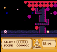 KIRBY: 000000 SCORE: 0000000 x06 NORMAL