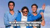 imgflip.com MITCH MCCONNEL PHOTOGRAPHED AS HE RETURNS TO THE SENATE