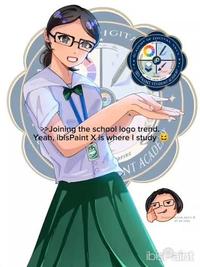 IGITA DIGH ITAL PAINT S >>Joining the school logo trend. Yeah, ibisPaint X is where I study SPIRE NT ACADE ibis Paint