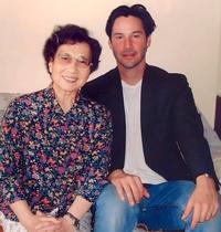 Keanu Reeves and his grandmother in Hawaii, 1996
