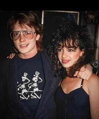 Michael J. Fox and Susanna Hoffs, 1986