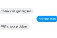 Pov: My Crush | /r/memes Thanks for ignoring me W-- is your problem Anytime man