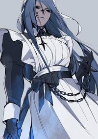 Azrael wearing a maid uniform by Nai Nai