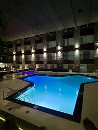 Pool-adjacent hotel rooms
