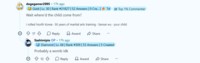 dogegamer2995 - 17h ago Gold | Lv. 30 | Rank #21827 | 52 Answers | 0 Cre... | 7d Wait where'd the child come from? Top 1% Commenter I rolled North Korea. 50 years of martial arts training. Sensei wu your child ↑ 17 Reply Award Share Sashimipie OP. 17h ago Diamond | Lv. 68 | Rank #309 | 53 Answers | 5 Created Probably a womb idk 12 Reply Award Share