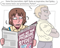 First sequel comic. As the author of the first Petra Parker comic, 0trebot is now starting a series of it. Best we put all of their comics here ASAP. All of those should have the Woke New Day tag, along with those that quote-retweeted the original comic.