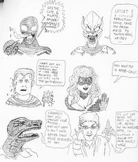 Quote retweet response to AnnieChrist620: "the tgirl spider-man comics where the villains are tolerant and wonderful are amusing but who do you think would just call her the t-slur on sight my moneys on scorpion" and "im imagining a sinister six situation where he throws it at her and then guys like shocker or hydro man are like EYY COME ONNN THATS GOT NOTHING TO DO WITH ANYTHING COME ONNN"

Saying Doc Ock cuts off Petra's wage is SLANDER. He's never the type to discriminate, Otto Octavius is better than Norman Osborn in every way

Extras from the thread:
"Carnage fully respects her pronouns but only cause he thinks its funny to be respectful to her while horribly murdering someone"
"The symbiotes are inherently trans allies, it’s just Eddie Brock specifically that makes Venom transphobic"
"'We can sssmell that open wound three blocks away, Spider-Man!!'"
"41%, SPIDER-MAN!!"
"okay but the chaser black cat memes are based on the actual comics. she's a bisexual woman and every time she's in a pride comic there's better than average odds she's flirting with a trans woman lmao"
"She’s a bi chaser yea"
"Lizard is so real for that. You know he'd be so down for helping therian trans girls with species dysphoria."
"He’d be pushing girlies further like I know he has opinions on pio"
"no she would pretend not to be transphobic then out Petra to the cops" (Black Cat)
"Norman is entirely supportive of trans people but the second Green Goblin finds out Spidey is trans he immediately starts talking like a 4chaner"
"There's no universe to me where black cat isn't a chaser tbh"
"She’s a chaser here" (says the author)
"electro refuses to fight her bc he doesn’t wanna give her free electrolysis"
"Black cat is the funniest one because that’s basically how all cis women act around mtf people"
"Kingpin starts gaywashing his criminal empire
"'We fully respect all pronouns, sexs, affiliations and personal forms of expression. Just like the wonderful spiderwoman'
"'Thats all well and good but what about the rumor you'
"'That sounded transphobic. bois! get their ass'"
"No one has been brave enough to ponder the kind of story-derailing journey of self-discovery that Kraven is going to go through in this universe’s version of Kraven’s Last Hunt"