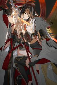 Uesugi Kenshin & Nagao Kagetora by かもあし