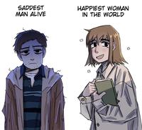 SADDEST MAN ALIVE HAPPIEST WOMAN IN THE WORLD 83