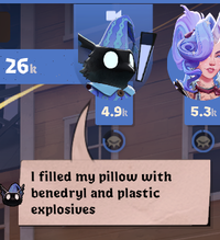 26k 4.9k 5.3k I filled my pillow with benedryl and plastic explosives