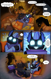 SEVEN TOLD ME TO NOT STAY WITH OSIC PEOPLE DON'T TALK TO SEVEN. HE IS NOT A GOOD PERSON VOTE BUT HE IS RIGHT, YOU SHOULDN'T ?? CORRSK Knight with wi Crowbar LAST ONE, THEN YOU GET TO SLEEP HEY! CAN YOU READ ME ANOTHER BED TIME STORY? YAAAY!