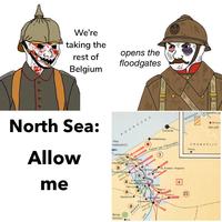 We're taking the rest of Belgium opens the floodgates North Sea: Allow me Hood NOORDZEE vlooteenheid) Lombardsijde Bamburg Nieuwpoort St.-Joris Ramskapelle Costende Middel kerke Kanaal van Plassendale Mannekensvere Schoorbakke Stuivekenskerke Pervijze Oostkerke 3 Schore St. Pieters- Kapelle 4 Tervate Bears 1 Vladsio 22 NOORDZEE NEDERLAN ◆ Brusse BELGIË FRANKRIJK Parijs Marine- fuseliers Lo Beverdijk Kaaskerke Diksmuide IJzer
