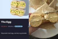 The Egg 122,55 kr 129,00 kr POPULÆRT Mayosalat med egg, sennep og gressløk.
