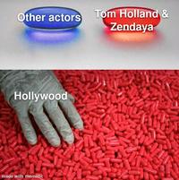 Other actors Tom Holland & Zendaya Hollywood made with mematic