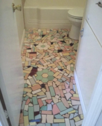 This bathroom floor