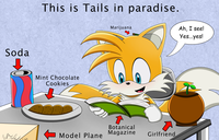 Soda This is Tails in paradise. Mint Chocolate Cookies Marijuana Model Plane Botanical Magazine Girlfriend Ah, I see! Yes...yes!