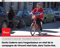 @lp_laparesse LA PARESSE FLASHER À GAUCHE, TOURNER À DROITE Denis Coderre sera l'organisateur en chef de la campagne de Vincent Mari-Sale, dans Tache-Rot.