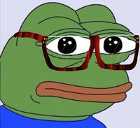 Pepe red glasses