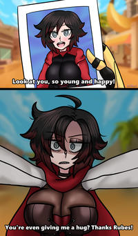 t Look at you, so young and happy! You're even giving me a hug? Thanks Rubes! AFIMAKI
