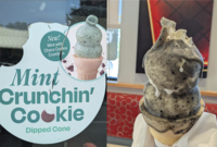 New! Mint with Choco Cookie Crumbles Mint Crunchin' Cookie Dipped Cone