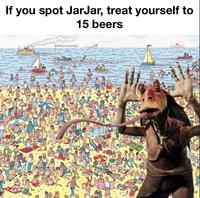 If you spot JarJar, treat yourself to @bibfortunasalad 15 beers