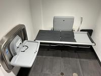 I found an adult size change table in the bathroom at the Toronto Science Centre