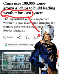 China uses 100,000 home- grown AI chips to build leading weather forecast system The Sugon 8,000 system can predict weather 10 days in advance, bringing the country closer to its ambitious forecasting goals 2 12-MIN бо ☐ G Make SCMP preferred on Google DCU DCU CPU DCU DCU CPU DCU DCU