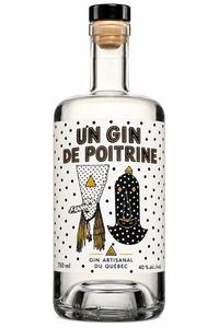 UN GIN: DE POITRINE 750 ml GIN ARTISANAL DU QUÉBEC 40% alc./vol.