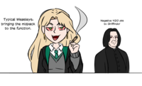 Typical Weasleys, bringing the midpack to the function. Negative 420 pts to Griffindor