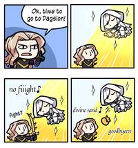 Ok, time to go to Dagsion! no fiiight♪ Fight? divine sand 57 La goodbyeeee